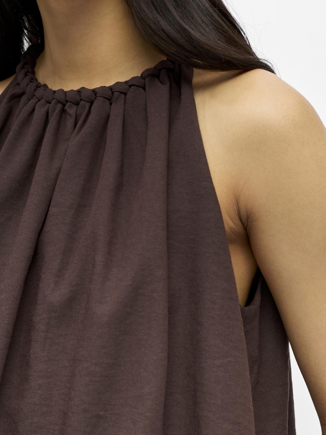 OBJJOLLY Top - Seal Brown - VERO MODA & VILA Bergvik